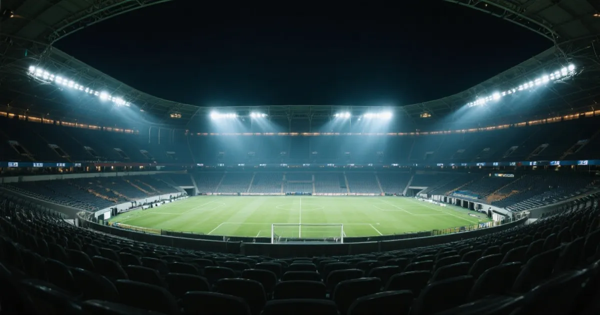 世界杯赛场夜景